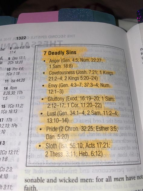 7 Deadly Sins Bible Verse, The 7 Deadly Sins Bible, 7 Deadly Sins Bible, Seven Deadly Sins Bible, Bible Marriage, Easy Bible Study, Bible Message, Christian Advice, Handwriting Ideas