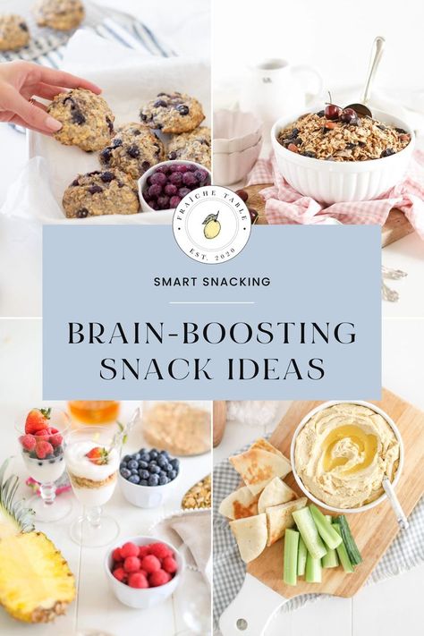 10 brain boosting healthy snack ideas to help your body and brain to its best work Brain Power Foods, Dr Amen Brain Healthy Food, Brain Healthy Recipes, Brain Meals, Brain Food Recipes, Brain Food Snacks, Brain Recipes, Brain Recovery, Recovery Recipes