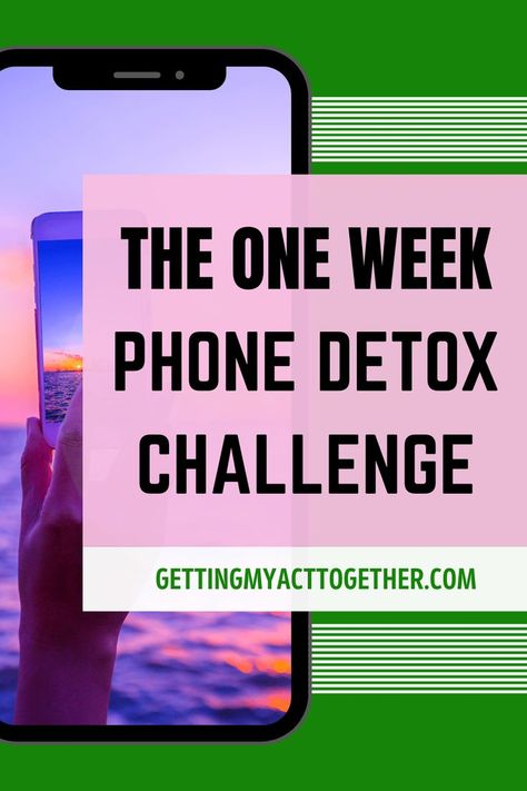 phone detox challenge Phone Detox Challenge, Phone Detox, Apps On Your Phone, Detox Challenge, No Phone, Check Email, Lack Of Motivation, Get My Life Together, Relaxing Activities