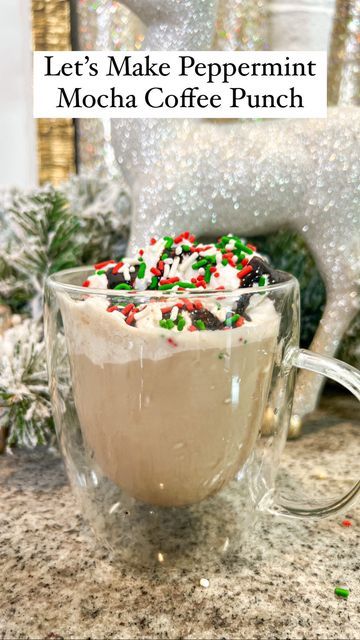 Jamie Tarence/Family Savvy on Instagram: "A few weeks ago, I shared how to make Coffee Punch, and so many of you enjoyed that, that I decided to make a Christmas version!😘This Peppermint Mocha Coffee Punch will be PERFECT for any Christmas party!🎄 . . All you need are 6 ingredients: cold brew coffee, milk, ice cream, peppermint extract, vanilla extract, and chocolate syrup. (For the coffee, I used @lacolombecoffee. For the syrup, I used @torani.)🙌 . . You can customize this coffee punch to YO Peppermint Mocha Coffee, Christmas Morning Punch, Family Savvy, Easy Party Punch, Coffee Punch, Peppermint Coffee, Festive Holiday Drinks, Starbucks Holiday Drinks, Peppermint Extract