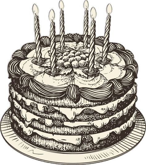 Birthday Cake Sketch, Candle Sketch, Cake Sketch, Burning Candles, Happy Birthday Cake, Happy Birthday Cakes, Sketch Art, Burning Candle, Drawing Reference