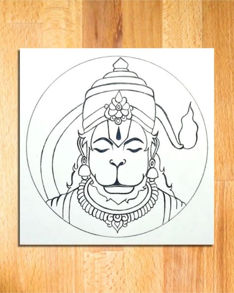 How to Draw Hanuman Ji in Circle | Easy Bajrangbali Drawing Step by Step || lord hanuman drawing, how to draw lord hanuman, how to draw bajrangbali, lord hanuman pencil drawing, easy drawing of lord hanuman, bajrangbali line art, lord hanuman drawing ideas, art videos, god drawing, pencil drawing, simple drawing, line arts, drawing tutorial, vivek art academy. Hanuman Ji Canvas Painting Easy, Hanuman Painting Acrylic On Canvas, Hanuman Simple Drawing, Lord Hanuman Drawing Easy, Hanuman Ji Drawing Pencil, Hanuman Ji Sketch Pencil Easy, Hanuman Ji Drawing Sketch Easy, Hanuman Ji Painting On Canvas, Hanuman Drawing Pencil Easy