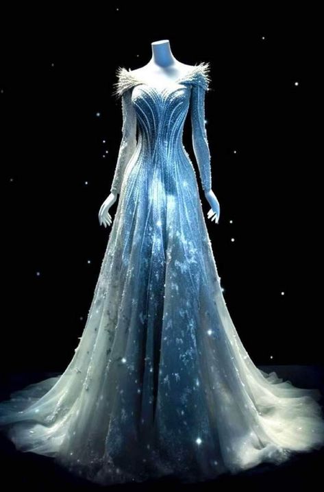 Types Of Dresses Styles, Wingfeather Saga, Ice Queen Dress, Queen Gown, Winter Queen, Fairy Outfit, Queen Dresses, Snow Dress, Ice Dresses