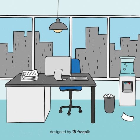 Office Illustration Background, Manager Room Design Office, Office Vector Illustration, Office Drawing Sketch, Office Illustration Design, Office Animation, Workplace Illustration, Office Department, Office Illustration