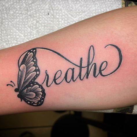 Tattoo Ideas Self Healing, Still Healing Tattoo, Breathe Tattoos On Hand, Self Love Tattoo Stencil Design, Endurance Tattoo Ideas, Tattoo For Divorced Women, Strength And Healing Tattoos, Chiari Tattoo Ideas, Pots Awareness Tattoo