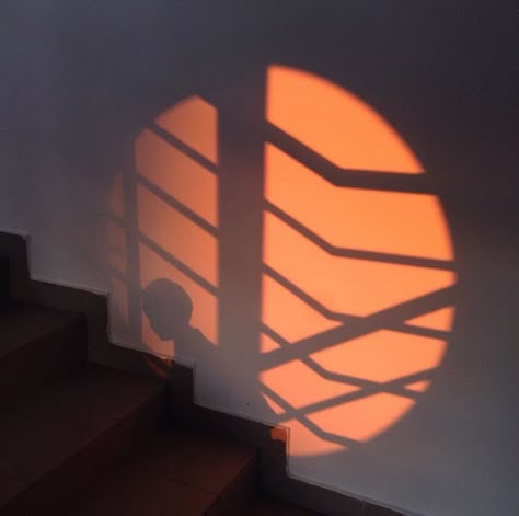 The Shadow, Stairs, Orange, Wall