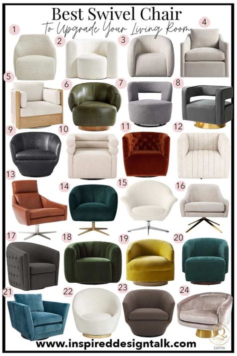 Swivel Bucket Chairs Living Room, Conversation Areas With 4 Chairs Modern, Sectional With 2 Accent Chairs, Petite Swivel Chair, Living Room Swivel Accent Chairs, Swivel Boucle Chair, Swivel Club Chairs Living Room, West Elm Swivel Chair, Swivel Arm Chairs Living Room