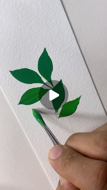 Painting Flowers Tutorial, Simple Acrylic, Flowers Tutorial, Simple Leaf, Art Hub, Peace Art, Trending Songs, Simple Acrylic Paintings, Painting Flowers