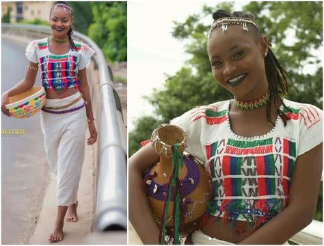 Fulani Attire, White Attire, Cultural Wear, Birthday Pic, Big Brother Naija, African Queen, Cornrow Hairstyles, Traditional Attire, African Beauty