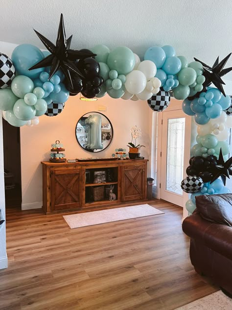 One Happy Dude Blue Theme, Blue One Happy Dude Birthday, One Happy Dude First Birthday Blue, One Happy Dude Balloon Arch, One Happy Dude Backdrop, One Happy Dude Blue, Smiley Birthday Theme, One Cool Dude First Birthday Party, One Cool Dude Birthday