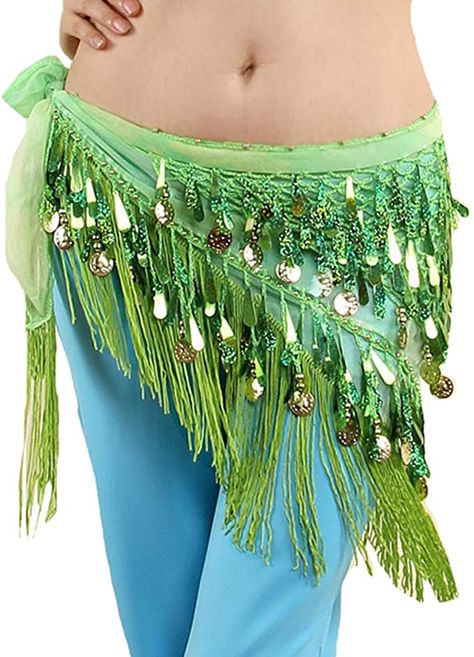 AmazonSmile : Lauthen.S Belly Dance Hip Scarf with Tassels Sequins, Triangle Coins Wrap Skirt Music Festival Clothing Purle : Clothing, Shoes & Jewelry Belly Dance Hip Scarf, Scarf With Tassels, Hip Scarf, Hip Scarves, Music Festival Outfits, Belly Dance Costume, Mermaid Costume, Festival Clothing, Tie Design