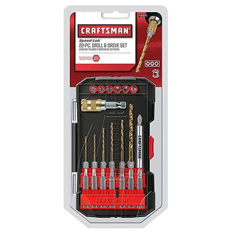 CRAFTSMAN 964074 22 Piece Drill/Driver Bit Set - Craftsman Nextec Drill Bits - AmazonSmile Craftsman Tools, Mechanics Tool Set, Drill Driver, Socket Set, Cnc Machine, Drill Bits, Drive, Tools, Free Shipping