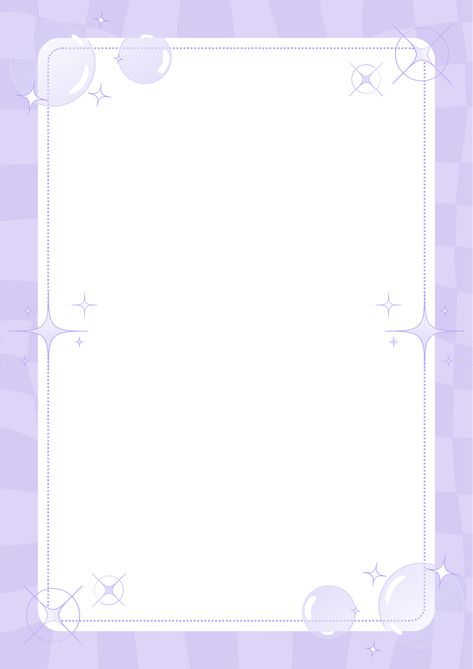 Purple Border Design Aesthetic, Frame Border Design Aesthetic Pastel, Purple Frame Border, Paper Border Design Aesthetic, Page Borders Design Aesthetic, Checkered Paper, Writing Paper Template, Light Purple Background, Butterfly Art Drawing