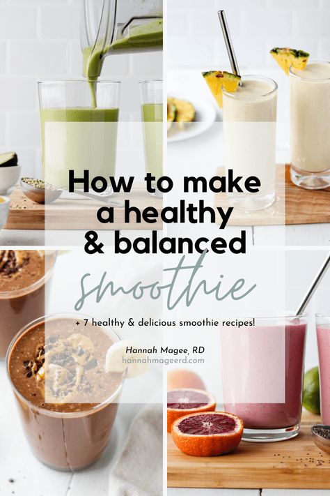 Smoothie Recipies, Chocolate Peanut Butter Smoothie, Easy Healthy Smoothies, Peanut Butter Smoothie, Smoothie Healthy, Balanced Breakfast, Yummy Smoothie Recipes, Meal Replacement Smoothies, Smoothie Ingredients