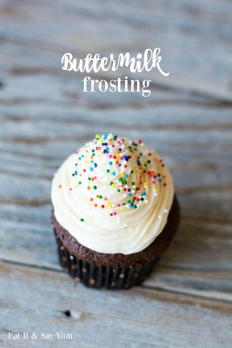 Buttermilk Icing Recipe, Buttermilk Frosting Recipe, Buttermilk Icing, Whole Foods Cake, Buttermilk Frosting, Easy Buttercream Frosting, Easy Frosting, Frosting Recipes Easy, Dessert Recipies