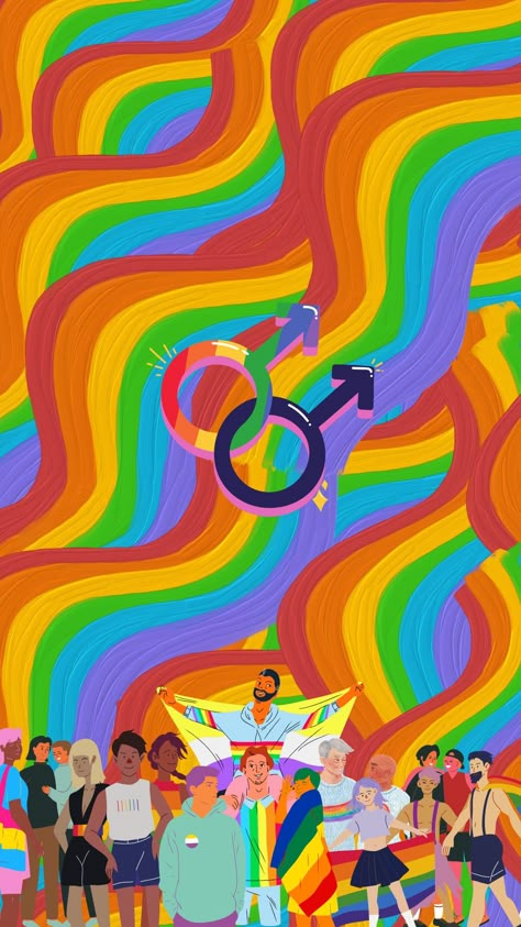 wallpaper lgbt, gay, wallpaper phone, foju Non Binary And Bisexual, Lgbt Art Ideas, Lgbtq Pictures, Lgbtq Poster, Wallpaper Lgbt, Lgbt Wallpaper, Lgbtq Wallpaper, Deep Paintings, Lgbtq Wallpapers