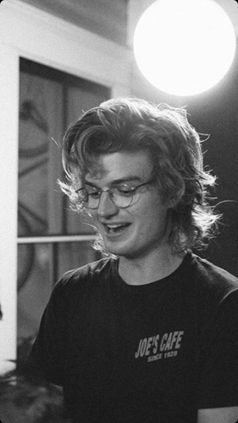 Joe Keery, Steve Harrington, Home Ideas, Black And White, White, Black