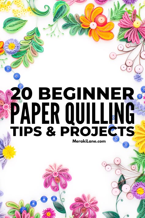 Quilling 101 Tutorials, Different Quilling Shapes, Paper Quilling For Beginners Easy, Paper Flowers Quilling, Paper Quilling Without Tools, Mother's Day Paper Quilling, Paper Quilling Materials, Quilled Animals Easy, Quilling Kits For Beginners