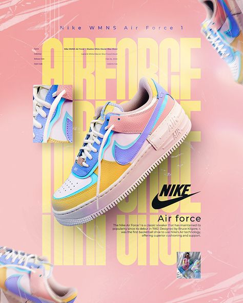 Graphic Design Shoes, Nike Shoe Poster, Shoe Poster Design, Shoes Poster Design, Sneakers Poster, Shoes Poster, Nike Poster, Shoe Advertising, Shoe Poster