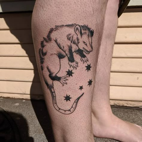 Possum Tattoo, Cowgirl Tattoo, Cowgirl Tattoos, Trending Tattoos, Tattoo Concepts, Funky Tattoos, Sick Tattoo, Doodle Tattoo, Cute Little Tattoos