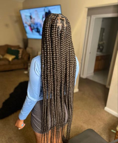 Sky Blue Hair Dye, Braids Art, Sky Blue Hair, Large Knotless, Blue Hair Dye, Big Personality, Big Box Braids Hairstyles, Braids Hairstyles For Black Women, Girl Braided Hairstyles