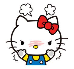 Sticker Hello Kitty, Emoji List, Hello Sticker, Hello Kitty Imagenes, Images Hello Kitty, New Emojis, Monster Stickers, Work Stickers, Hello Kitty Art