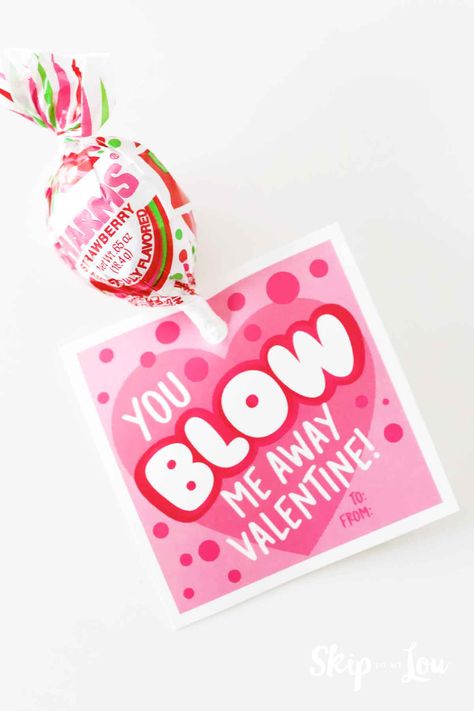 Blow Pop Valentine Skip To My Lou Printables, Blowpop Valentine Ideas, Lollipop Valentine Printable Free, Blow Pop Valentines Printable Free, Push Pop Valentines, Slinky Valentine Printable, Blow Pop Valentines Printable, Blow Pop Valentines, Valentines For Classmates