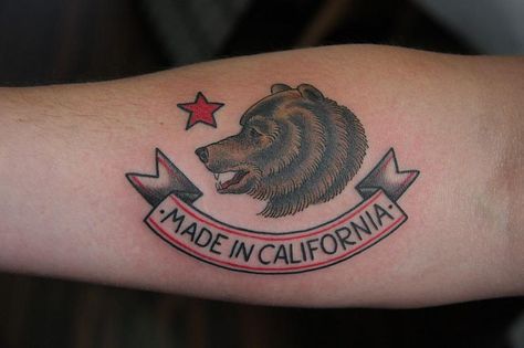 California Bear California Bear Tattoos, Top Forearm Tattoos, Arm Tattos, Lace Sleeve Tattoos, Tattoos Heart, Tattoos Finger, Arm Sleeve Tattoos For Women, California Tattoo, Girl Arm Tattoos