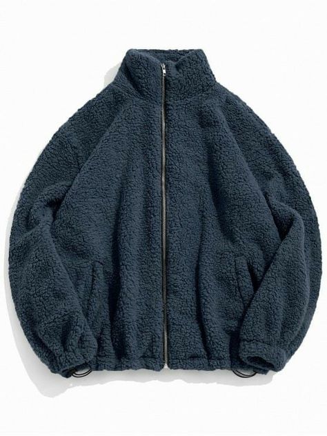 Fuzzy Jacket Outfit, Baseball Jacket Outfit, Winter Coats For Men, Mens Outwear, Thick Jacket, Coats For Men, Fur Sweater, Normal Clothes, Cold Outfits