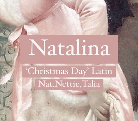 Baby girl name Natalina. Princess girl names. Italian Names And Meanings, Natalie Name, Italian Names, Persian Names, Mystical Names, Middle Names For Girls, Female Character Names, Goddess Names, Sweet Baby Names