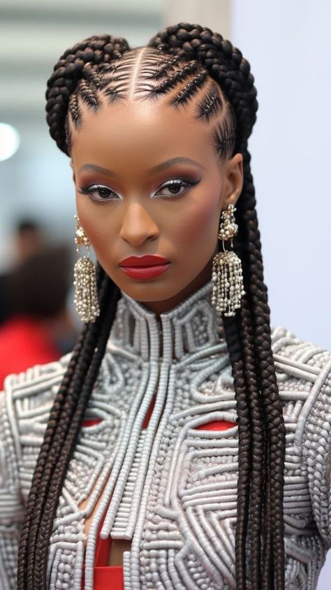 Latest Hair Braids, Hair Braid Patterns, Black Women Braids, Women Braids, Hairstyles Black Women, African Hair Braiding Styles, Braided Cornrow Hairstyles, Braids Hairstyles Pictures, Twist Braid Hairstyles