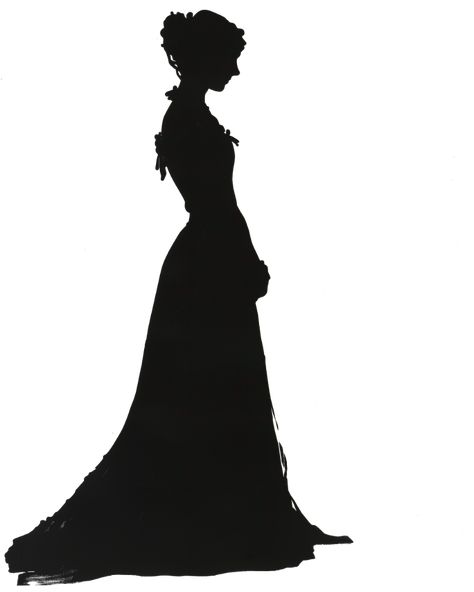 This image is a full-body silhouette of a gothic woman on a plain white background. The silhouette exudes elegance and classic style, capturing the essence of gothic fashion. Creepy Silhouette, Handkerchief Quilts, Victorian Silhouette, 1800s Women, Digital Composition, Silhouette Fashion, Victorian Maid, Goods Design, Body Silhouette