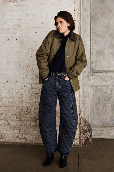 Jeans Skirt Outfit, Utility Outfit, Outfit Jeans, Jacket Outfit, Classic Jeans, Rag And Bone, Fashion Show Collection, Colourful Outfits, Winter 2024