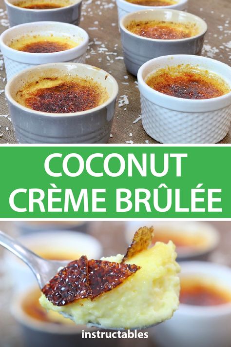 Coconut Creme Brulee, Creme Brulee Desserts, Coconut Creme, Creme Brulee Recipe, Brulee Recipe, Thrive Market, Köstliche Desserts, Cannoli, How Sweet Eats