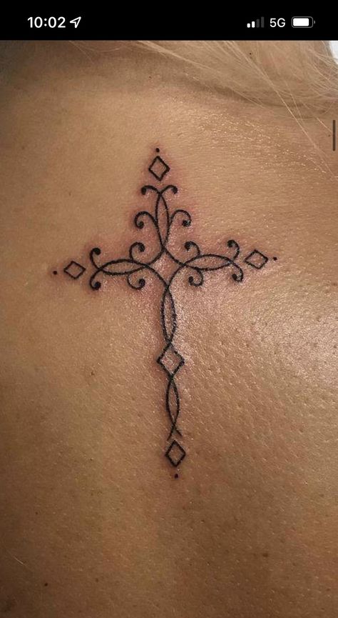 Small Cross Hand Tattoos For Women, Beautiful Cross Tattoos, Ornate Cross Tattoo, Ornamental Cross Tattoo, Women’s Cross Tattoo, Chrome Cross Tattoo, Cross Tattoo Ideas Female, Celtic Cross Tattoos For Women, Tattoo Cross Ideas