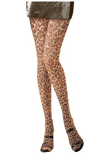 Prehistoric Jungle, Leopard Print Tights, Leopard Tights, Colored Tights Outfit, Print Tights, Women's Tights, Downtown Outfits, Leopard Print Leggings, Footless Tights