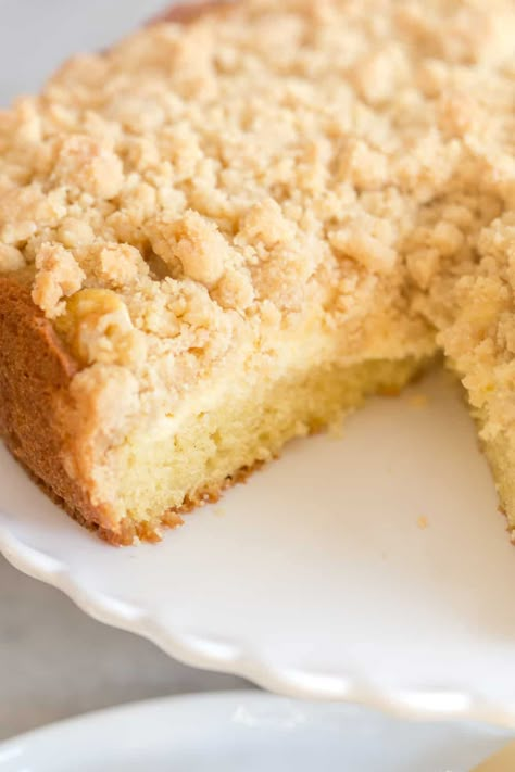 Lemon Coffee Cake with Cream Cheese Filling 6in Cake, Lemon Coffee Cake, Apple Streusel Cake, Cornmeal Cake, Lemon Blueberry Bundt Cake, Lemon Coffee, Crumb Coffee Cakes, Cream Cheese Coffee Cake, Streusel Cake