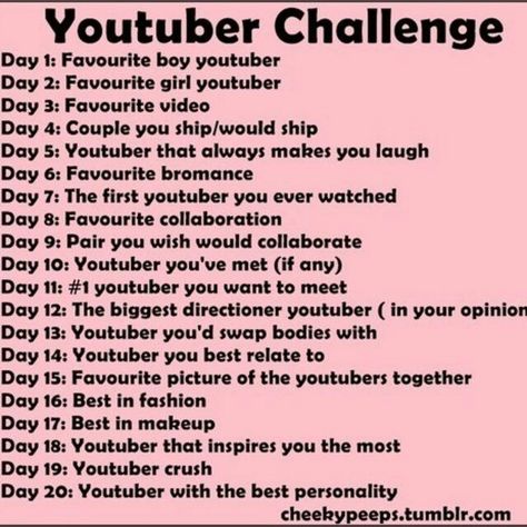 I cant make up my mine on any of these questions i love so many youtubers Youtube Challenges, Youtube Questions, Ryan Higa, Hannah Hart, Jenna Marbles, Youtube Hacks, Start Youtube Channel, Joey Graceffa, Youtube Channel Ideas