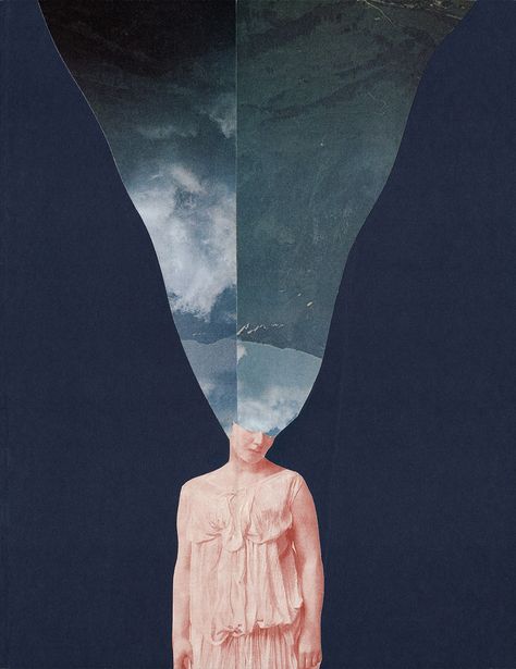 Silence Art, Women Collage, Spooky Woods, Glass Art Techniques, Handmade Collage, Rene Magritte, Film Photo, Collage Illustration, Glitch Art