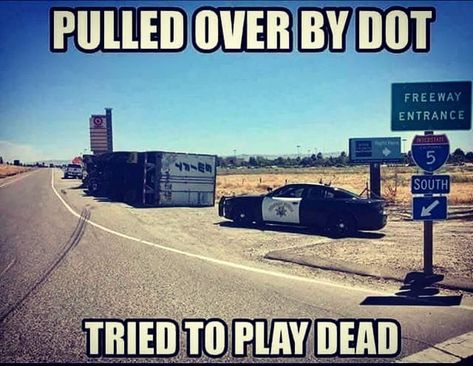 Trucker humor or DOT humor?🤔🤔 Reposting @sly_vlog: - via @Crowdfire #lol play dead budy! #beard #beards #bearded #beardlife #beardstyle… Semi Trucks Humor, Funny Truck Quotes, Chevy Jokes, Ford Jokes, Trucking Humor, Trucker Quotes, Truck Memes, Car Jokes, Trucker Humor