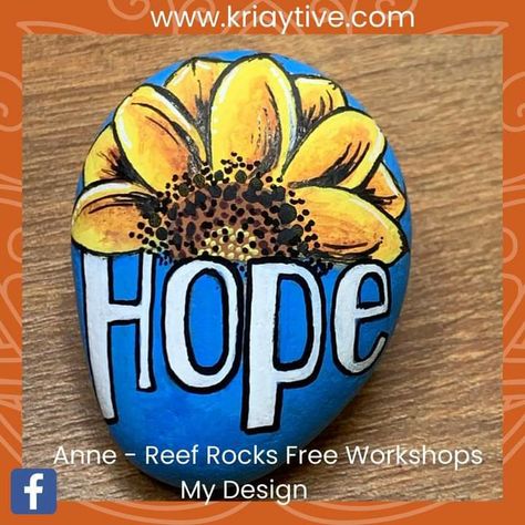 Hope Painted Rocks, Hope Rocks, Paint Shells, Painted Seashells, Rock Sign, Rock Designs, Signs Quotes, Inspirational Rocks, Birthday Painting