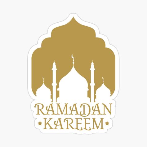 Get my art printed on awesome products. Support me at Redbubble #RBandME: https://www.redbubble.com/i/sticker/Ramadan-Kareem-Mubarak-Fasting-Muslims-by-ARTmhmood/159124167.EJUG5?asc=u #ramadankareemstickers #ramadanstickers #ramadanhomedecoration #ramadanmagnet #ramadankareem #fasting Ramadan Kareem Mubarak, Plastic Stickers, Decorate Notebook, Ramadan Decorations, Ramadan Mubarak, Coloring Stickers, Ramadan Kareem, Eye Catching Colors, Ramadan