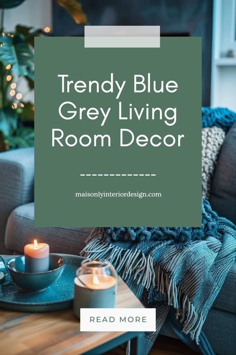 Transform your living room with these trendy blue grey decor ideas. Explore a variety of styles—whether you prefer a coastal vibe with sandy hues and airy textures, or a modern look featuring sleek furniture and warm accents. These blue grey living room designs create a peaceful environment that's perfect for relaxation. Get creative with furnishings, lighting, and art to make your space uniquely yours. With the right touches, your living room can be the inviting retreat you’ve always wanted. Gray Living Room With Blue Accents, Blue Grey And White Living Room, Gray And Turquoise Living Room, Blue Grey Living Room Walls, Grey Couch Blue Pillows, Blue Grey Living Room Decor, Light Blue Sofa Living Room Ideas, Slate Blue Living Room, Grey And Navy Living Room