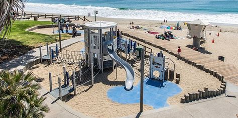 Main Beach Park - Lifeguard Tower-Themed Playground Hillside Playground, Playground Slides, Themed Playground, Playgrounds Architecture, Playground Safety, Playground Structures, Playground Slide, Commercial Playground Equipment, Lifeguard Tower