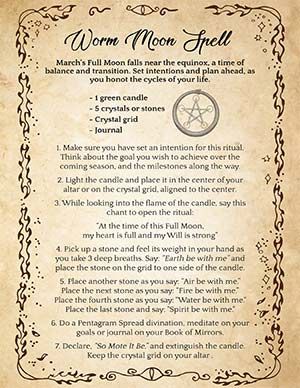 The Worm Moon, also known as Storm Moon (because worms typically come out after a storm) is the name given to March’s Full Moon. It is usually either the last Full Moon before Spring or the first one after the Spring Equinox, when we celebrate Ostara 🌷. Why celebrate the Worm Moon with some Magic? In the Northern Hemisphere, March is the month of the worm. The “worm” here refers to grubs that emerge from their thawing winter hideouts. Lunar Witch, White Magic Spells, Moon Spells, Spells For Beginners, Magia Das Ervas, Easy Spells, Spell Books, Spiritual Bath, Wiccan Magic