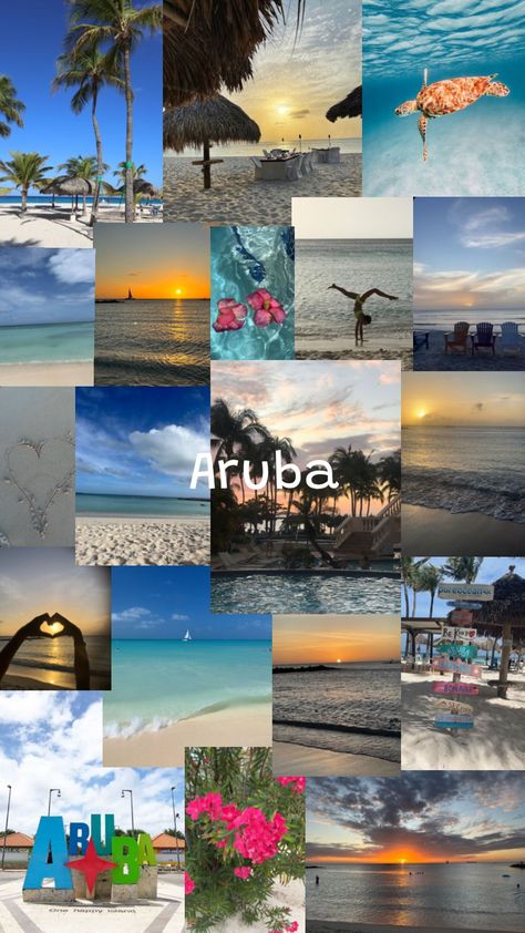 #summer#aruba#aesthetic Shuffles Summer, Aesthetic Shuffles, Cute Summer Wallpapers, Caribbean Vacations, Countries To Visit, Summer Bucket Lists, Summer Wallpaper, Instagrammer, Aruba