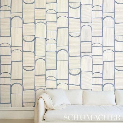 Bloomsbury - Slate Wallcoverings | Schumacher Wallcovering Texture, Slate Wallpaper, Wallcovering Pattern, Charcoal Wallpaper, Blush Wallpaper, Turquoise Wallpaper, Aqua Wallpaper, Georgian Architecture, Silver Wallpaper