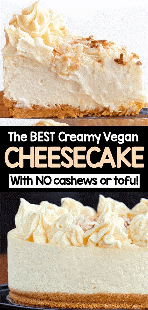 Best Vegan Cheesecake, Basic Cheesecake, Deserturi Raw Vegan, Cheesecake Ingredients, Dairy Free Cheesecake, Vegan Cheesecake Recipe, Vegan Baking Recipes, Plant Based Desserts, Vegan Cake Recipes