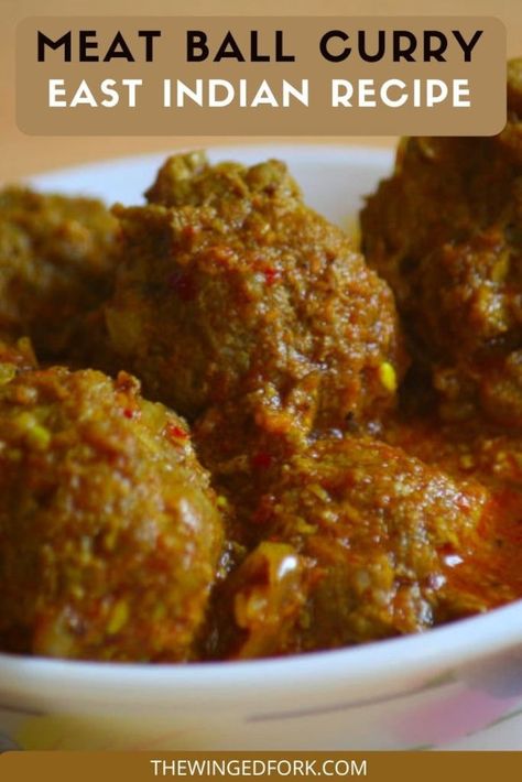 East Indian Ball Curry is a traditional East Indian curry made with meatballs. Serve with rice, chitaps, or fugias for any meal! #eastindian #indianfood #meatballs #indiancurry #curryrecipe #meatballcurry Meatball Curry Recipes, Curry Meatball Recipes, Chicken Curry Meatballs, Meatball Curry Indian, Indian Meatballs Curry, Beef Balls Recipe, Indian Meatballs, Meatball Curry, Meatballs Recipes