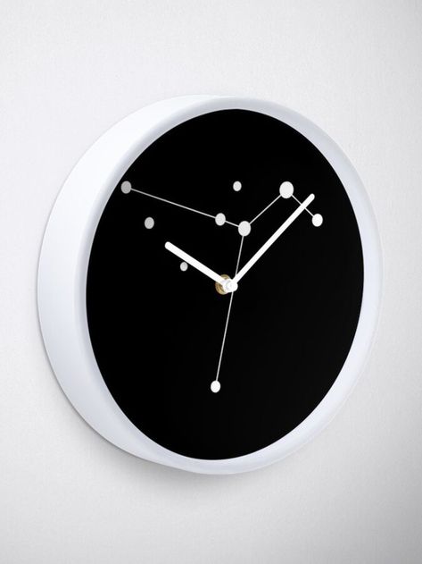 For lovers of the astronomy, space and science! :D Constellation Design, Clock Design, Constellations, Astronomy, Wall Clock, Clock, Science, Wall, Design